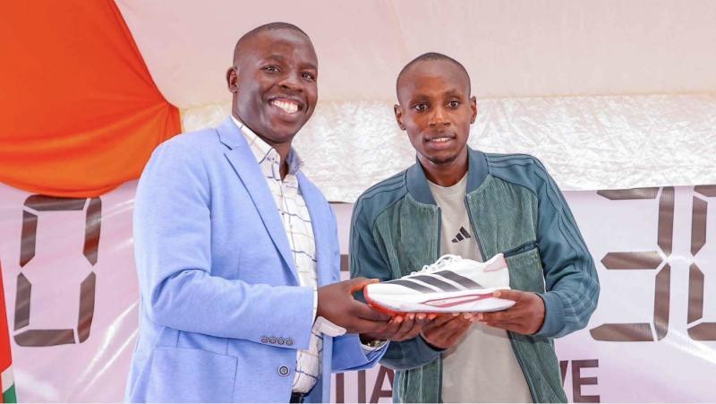 File image of Nandi Governor Stephen Sang and Sabastian Sawe.